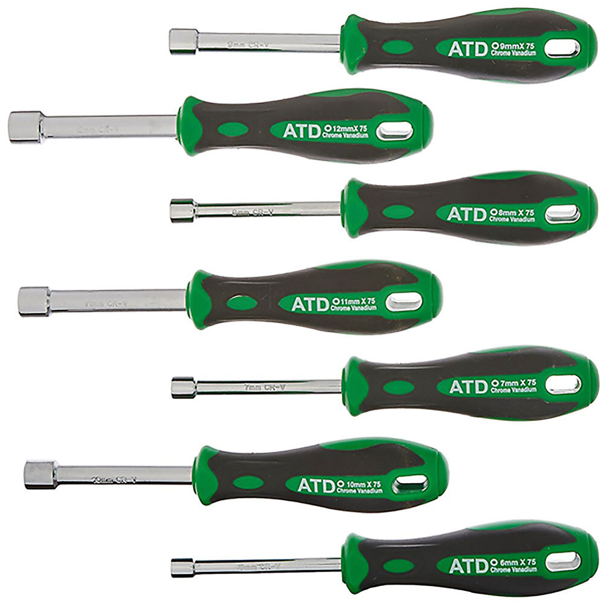 ATD Nut Driver Set 6Mm-12Mm 7Pc Metric, Model# 10560